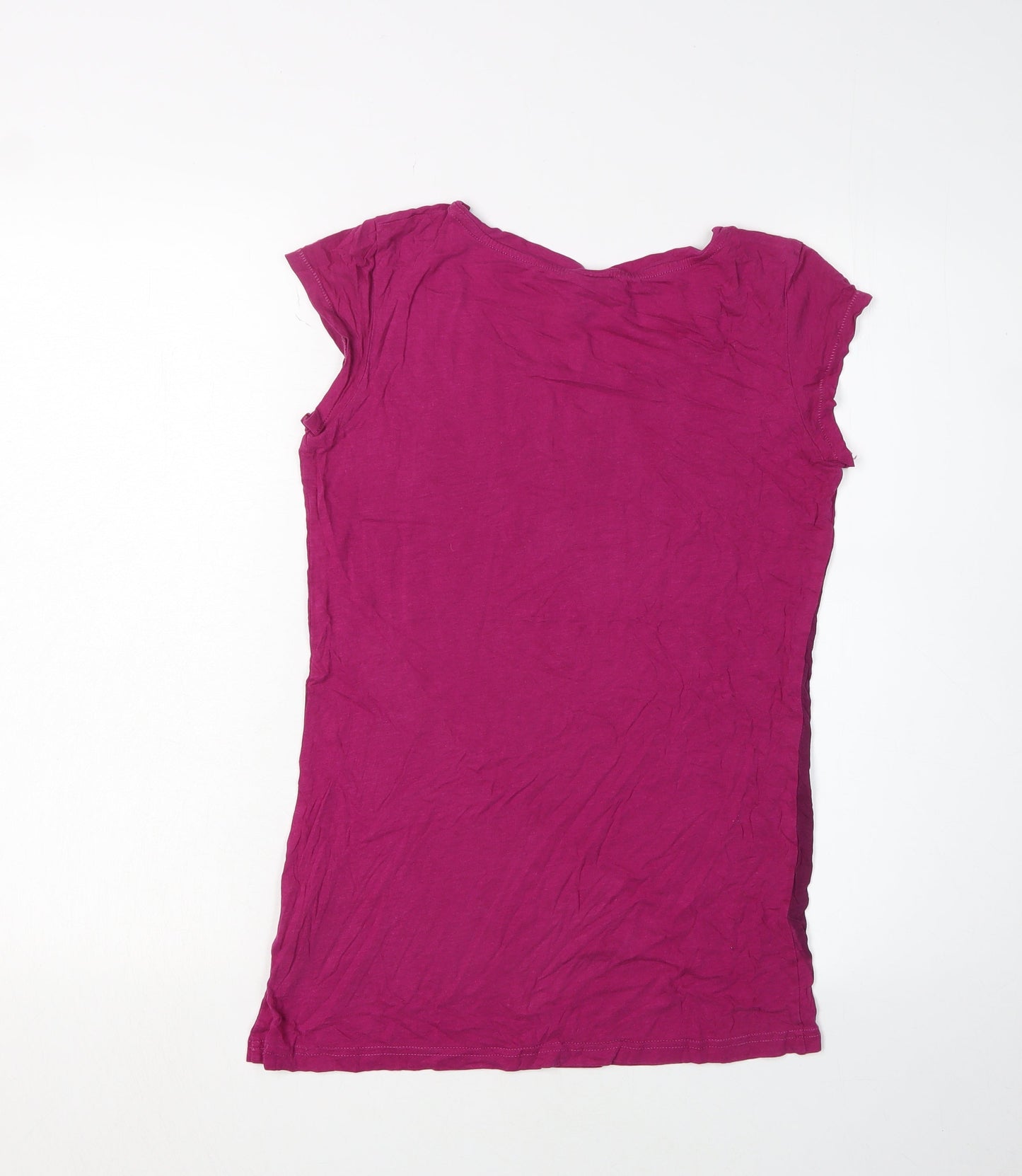 Bench Women's Pink XS Slim Fit Basic T-Shirt