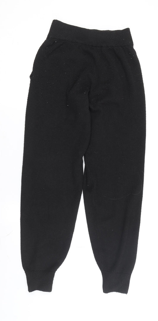Jack Wills Women's Black Jogger Trousers Size 8