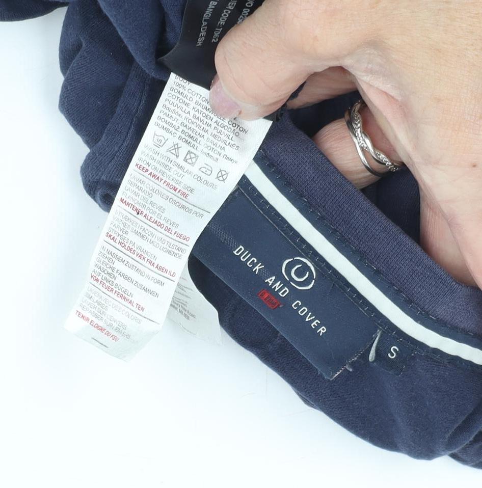 Duck & Cover Men's Blue Graphic T-Shirt Size S