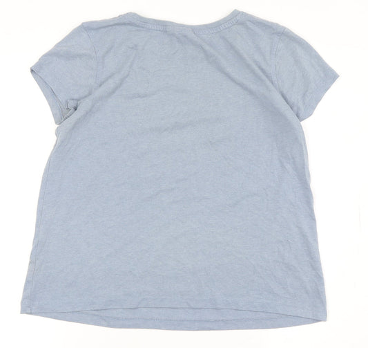 Harry Potter Women's Blue Crew Neck T-Shirt Size 14