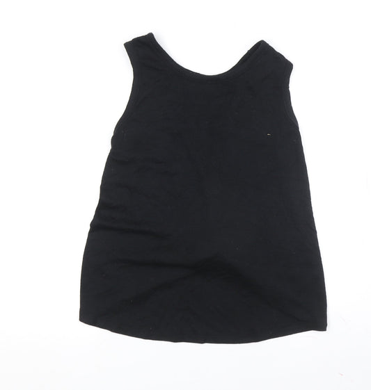 GAP Women's Black Cotton Tank Top M