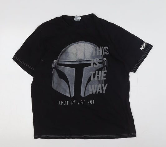 Star Wars Men's Black Graphic T-Shirt Medium
