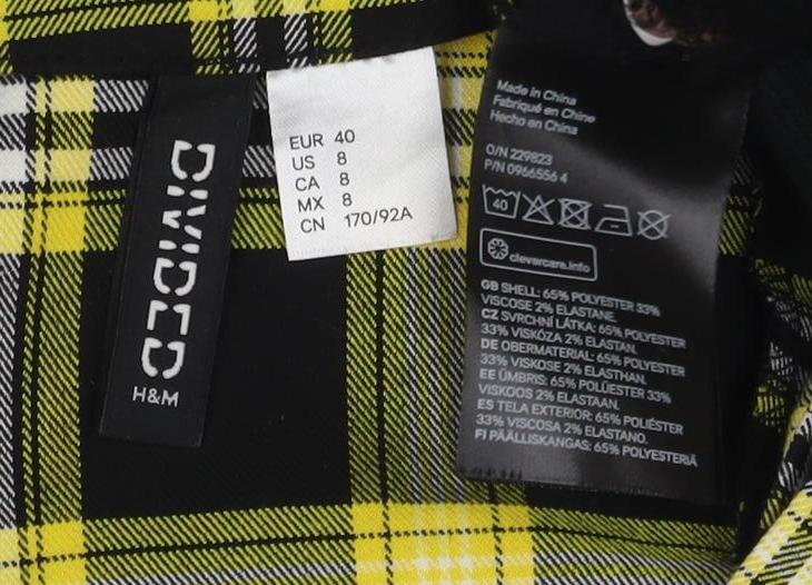 DIVIDED Women’s Multicoloured Plaid Pinafore Dress