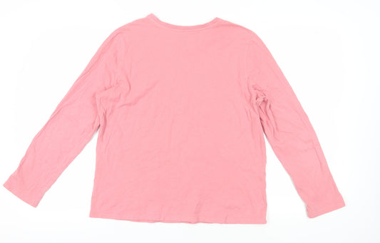 Gap Women's Pink Long Sleeve T-Shirt L