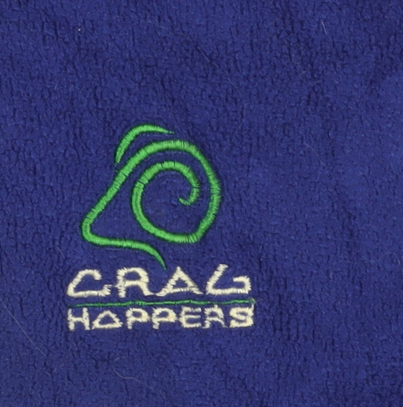 Craghoppers Men's Blue Fleece Jacket Stand-Up Collar M
