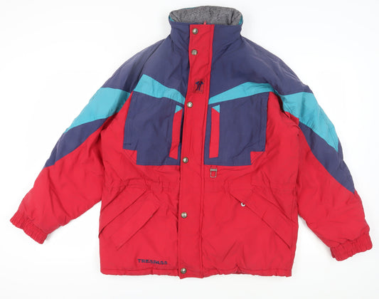 Trespass Men's Red Puffer Jacket Medium Outdoor