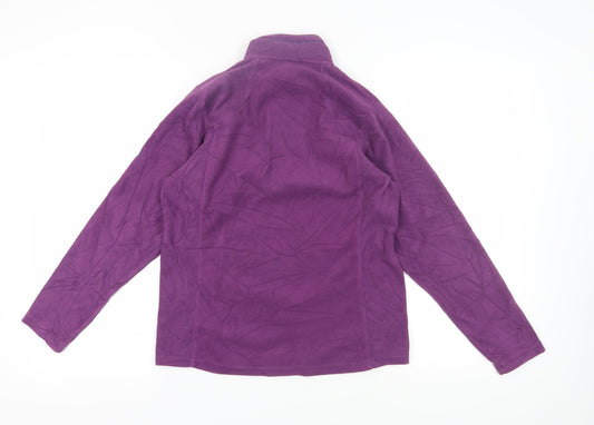 Craghoppers Women's Purple Fleece 1/2 Zip Sweatshirt, Size 10