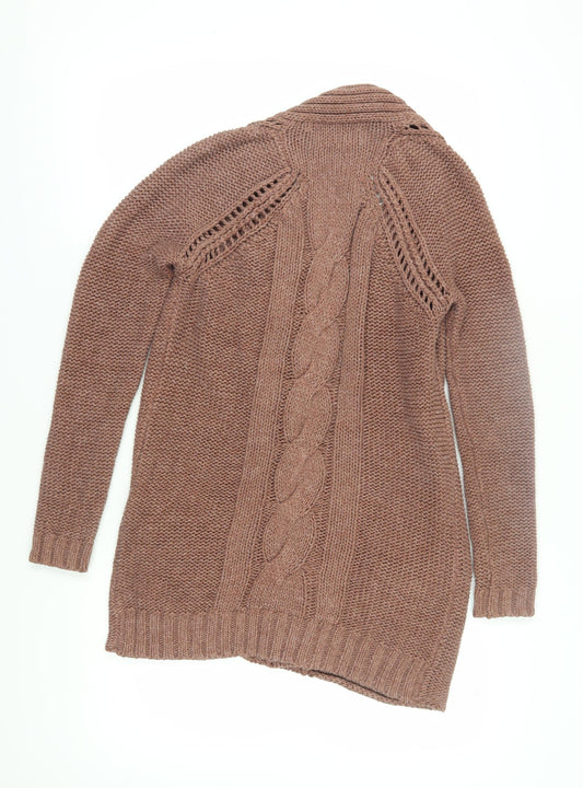 FatFace Women's Brown Cardigan, Size 12, Acrylic Knit