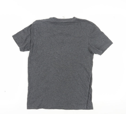 Adidas Men’s Grey XS Cotton Crew Neck T-Shirt