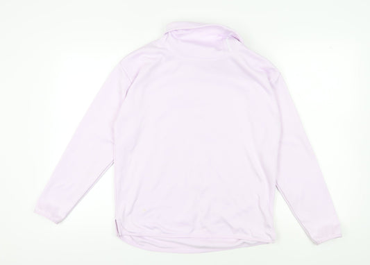 Under Armour Women's Purple Sweatshirt, Size S, Relaxed Fit