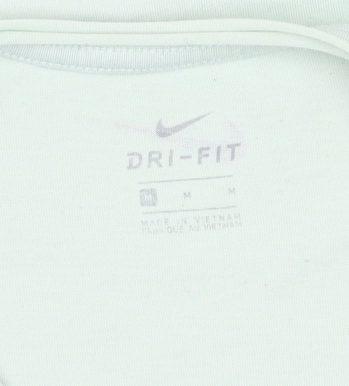 Nike Women's Green Sleeveless T-Shirt, M - Sports Basic