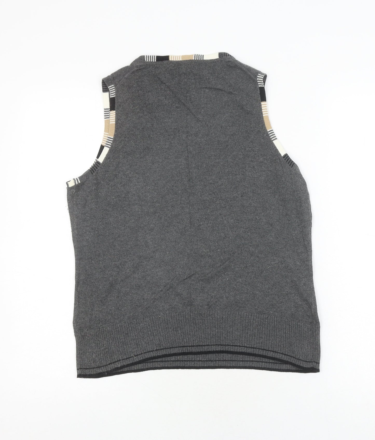 Hobbs Women's Grey Tank Top, Size 14, Sleeveless Cotton Blend