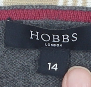 Hobbs Women's Grey Tank Top, Size 14, Sleeveless Cotton Blend