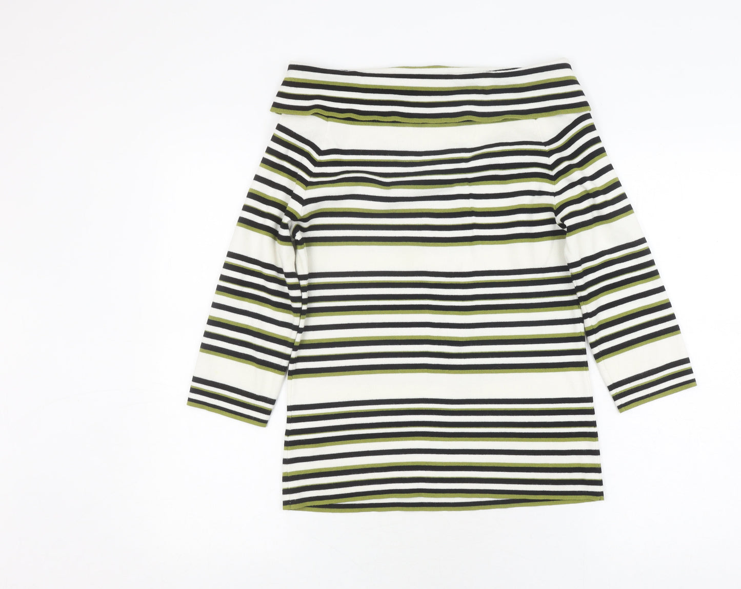 Hobbs Women's Striped T-Shirt, Size M, Boat Neck