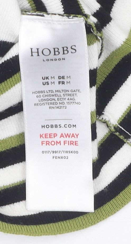 Hobbs Women's Striped T-Shirt, Size M, Boat Neck