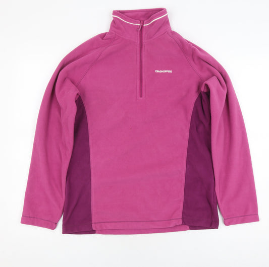 Craghoppers Women's Pink Fleece Pullover Jumper, Size 12
