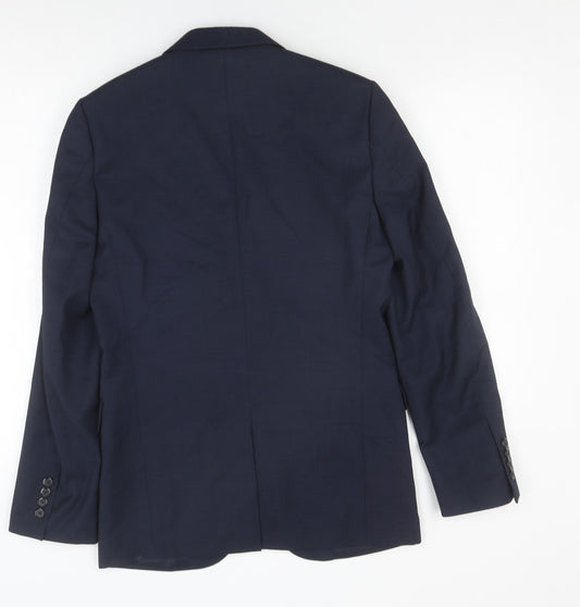 DKNY Men's Blue Classic Fit Suit Jacket 34 Regular