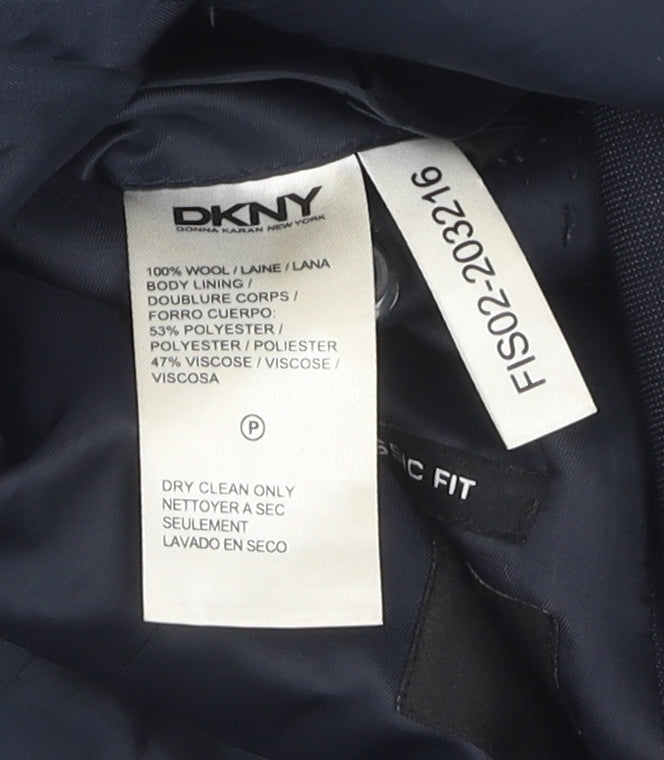 DKNY Men's Blue Classic Fit Suit Jacket 34 Regular