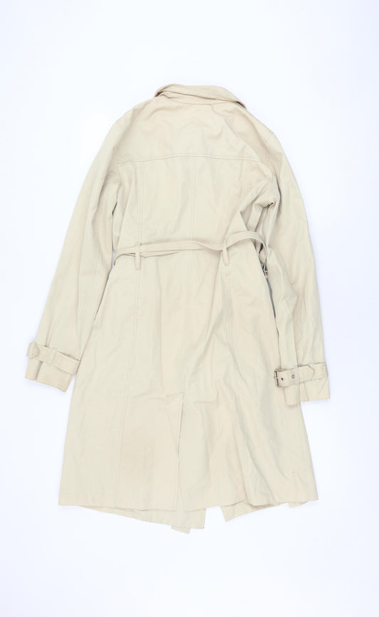 Michael Kors Women's Beige XS Trench Coat, Belted Classic