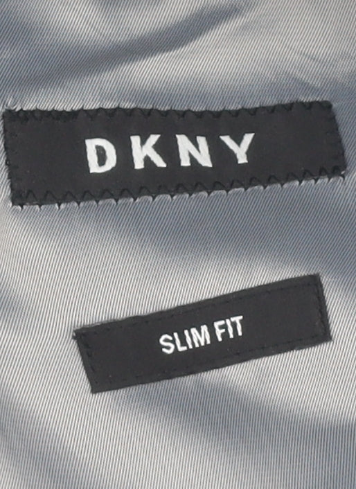 DKNY Men's Blue Slim Fit Suit Jacket 38S