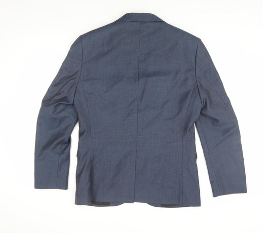 Next Men's Blue Slim Suit Jacket, 38S, Formal Business