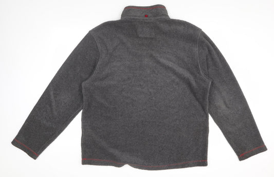 Marks and Spencer Men's Grey 1/2 Zip Regular Sweatshirt