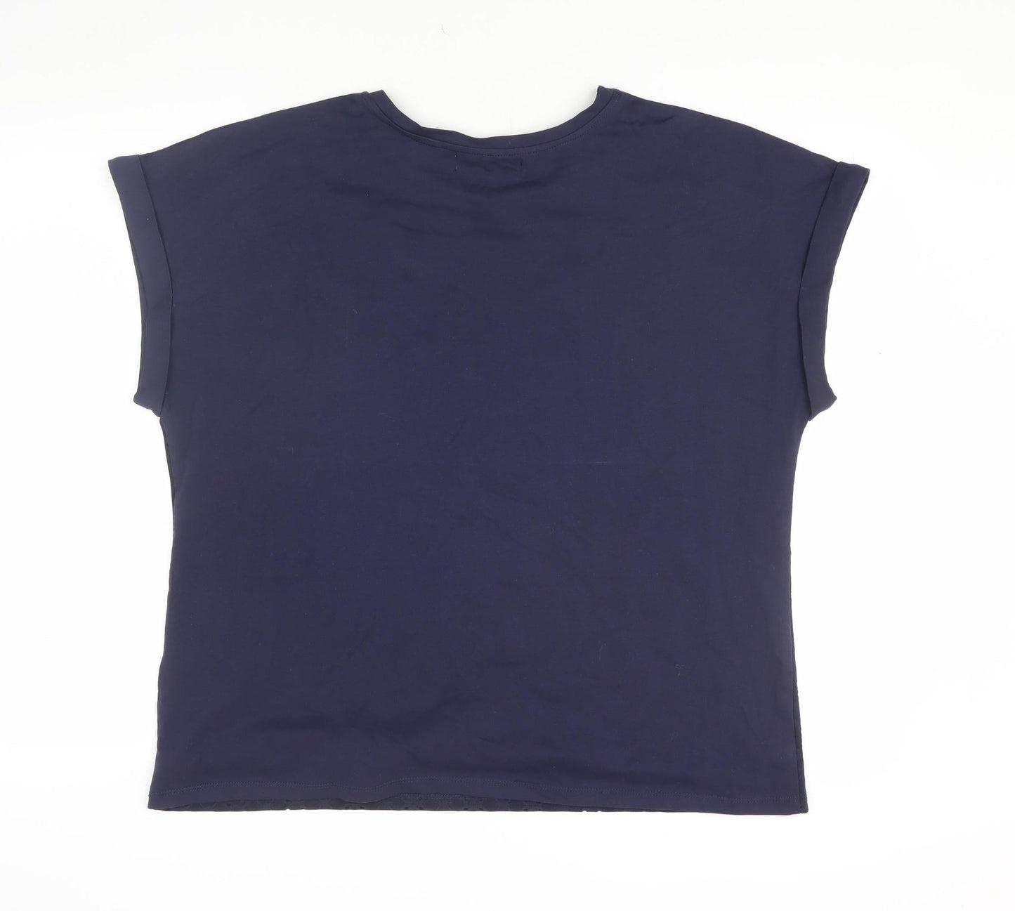 Lakeland Women's Blue Crew Neck Sleeveless T-Shirt