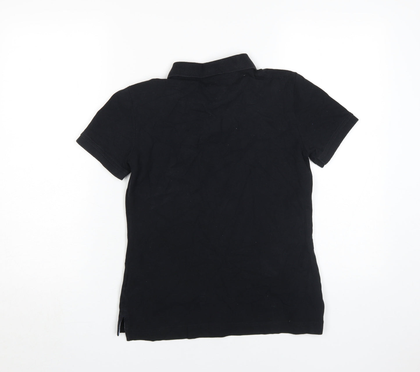 Tommy Hilfiger Women's Black Classic Polo Shirt Size S