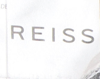 Reiss Unisex White Check T-Shirt L - Casual Style