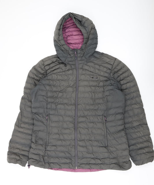 Berghaus Women's Green Puffer Jacket L - Winter Outdoor Essential