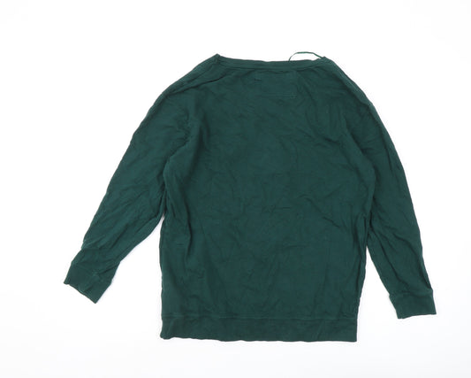 Disney Women's Green Pullover Sweater, Size 8, Casual Wear