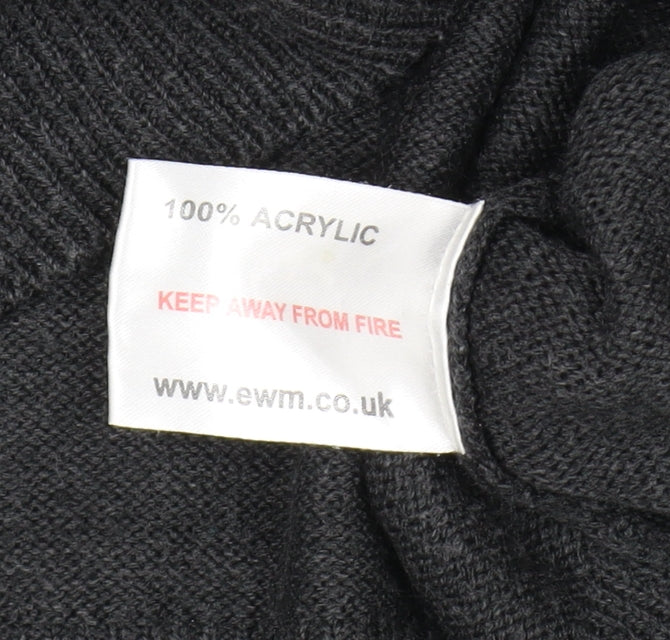 James Pringle Men's Black V-Neck Pullover Jumper M