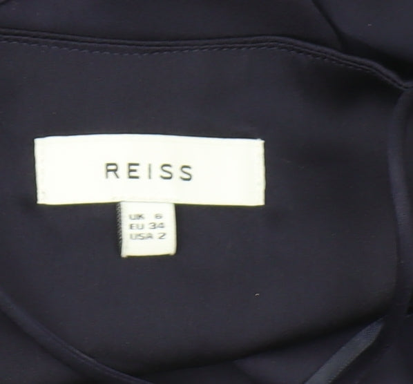 Reiss Women's Blue Halter Camisole Size 6 Satin