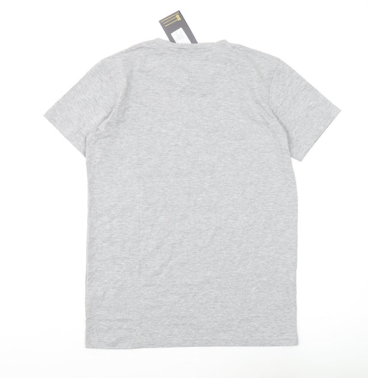 Intense Men's Grey Crew Neck T-Shirt, Size M