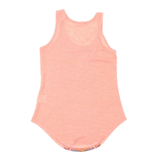 Brave Soul Women's Pink Geometric Tank Top Medium