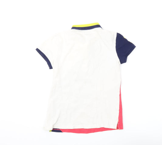 Unisex Adultss UK Size M U.S. Polo Assn. Multicoloured Cotton Polo