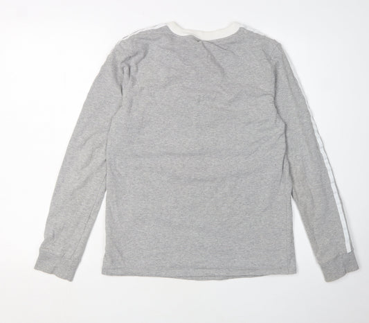 Adidas Women's Grey Long Sleeve Casual Top Size 12