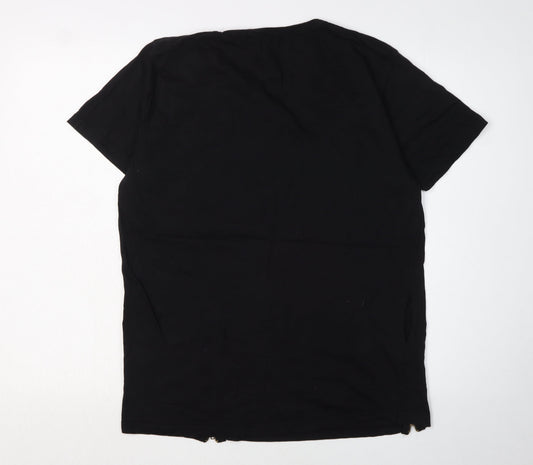 Brave Soul Men's Large Black Crew Neck T-Shirt