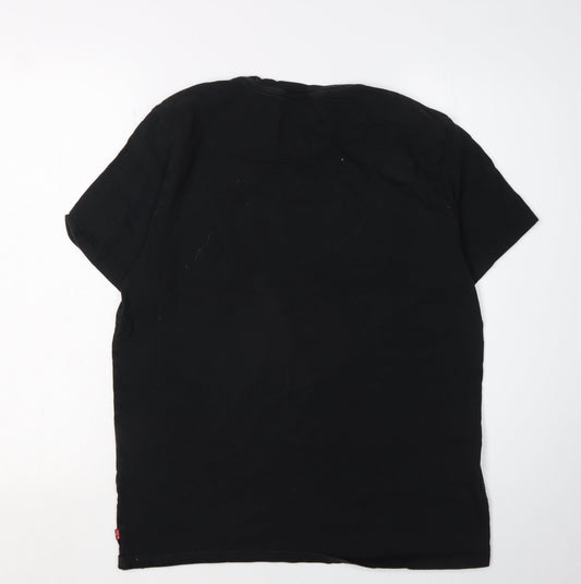 Levi's Men's Black M Graphic Print T-Shirt Crew Neck