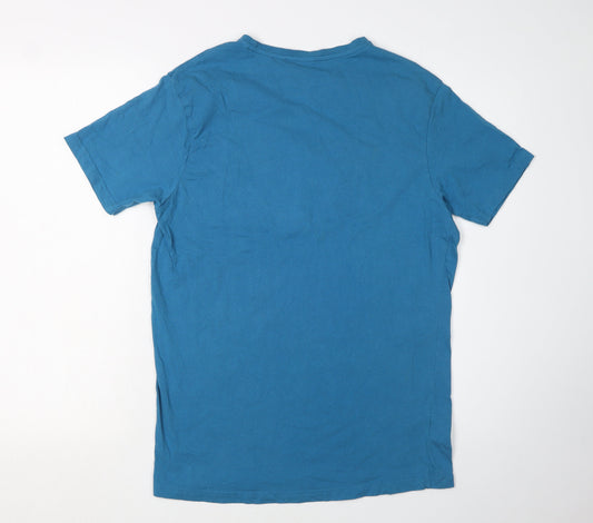 Lakeland Men's Blue Graphic T-Shirt M