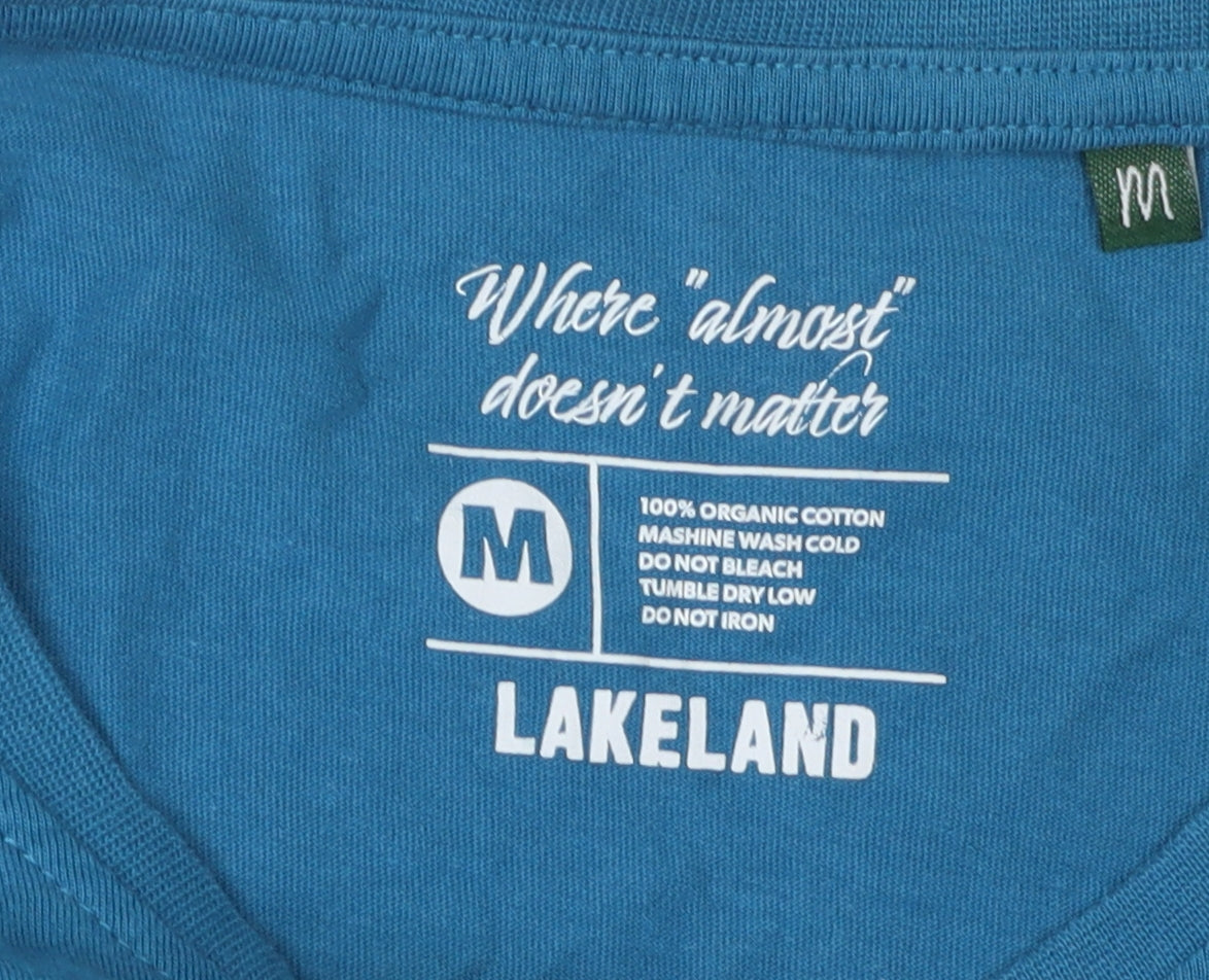 Lakeland Men's Blue Graphic T-Shirt M
