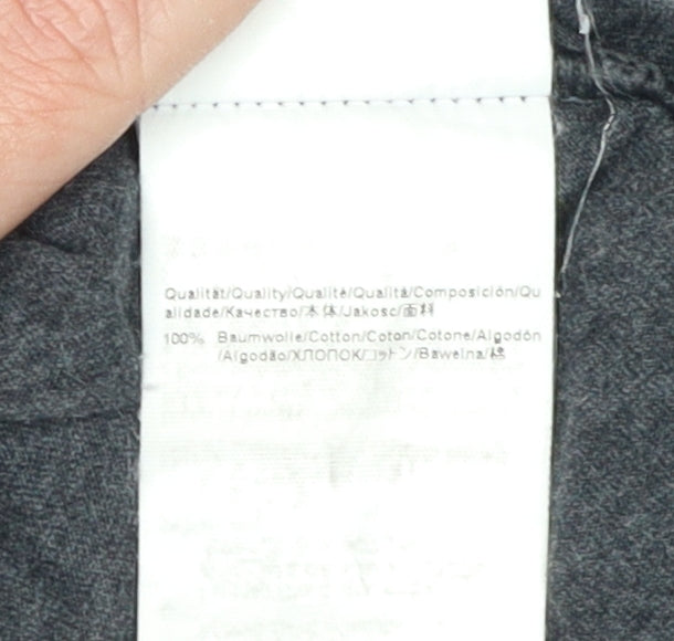 Hugo Boss Men's Grey Cotton T-Shirt, Large