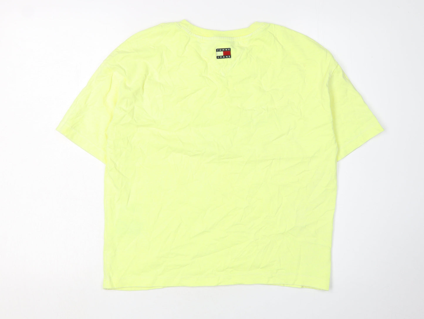 Tommy Jeans Unisex Yellow T-Shirt, Size S, Casual