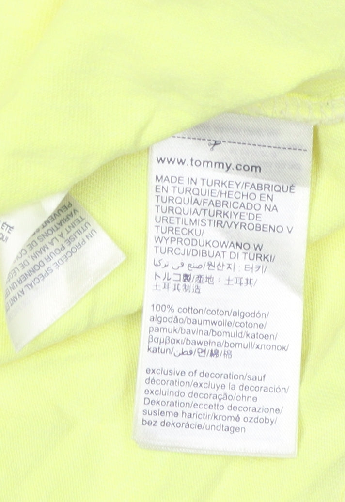 Tommy Jeans Unisex Yellow T-Shirt, Size S, Casual