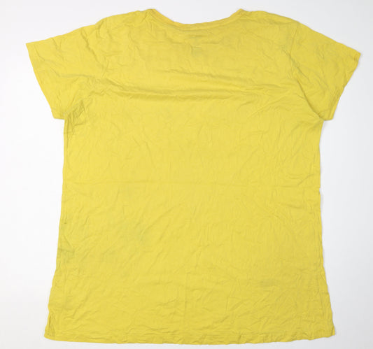 Disney Women's Yellow Lion King T-Shirt XL Casual Wear