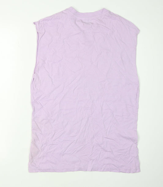 Another Influence Unisex Purple Sleeveless T-Shirt S