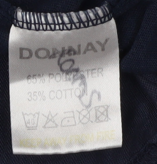Donnay Men's Blue T-Shirt L Solid Short Sleeve