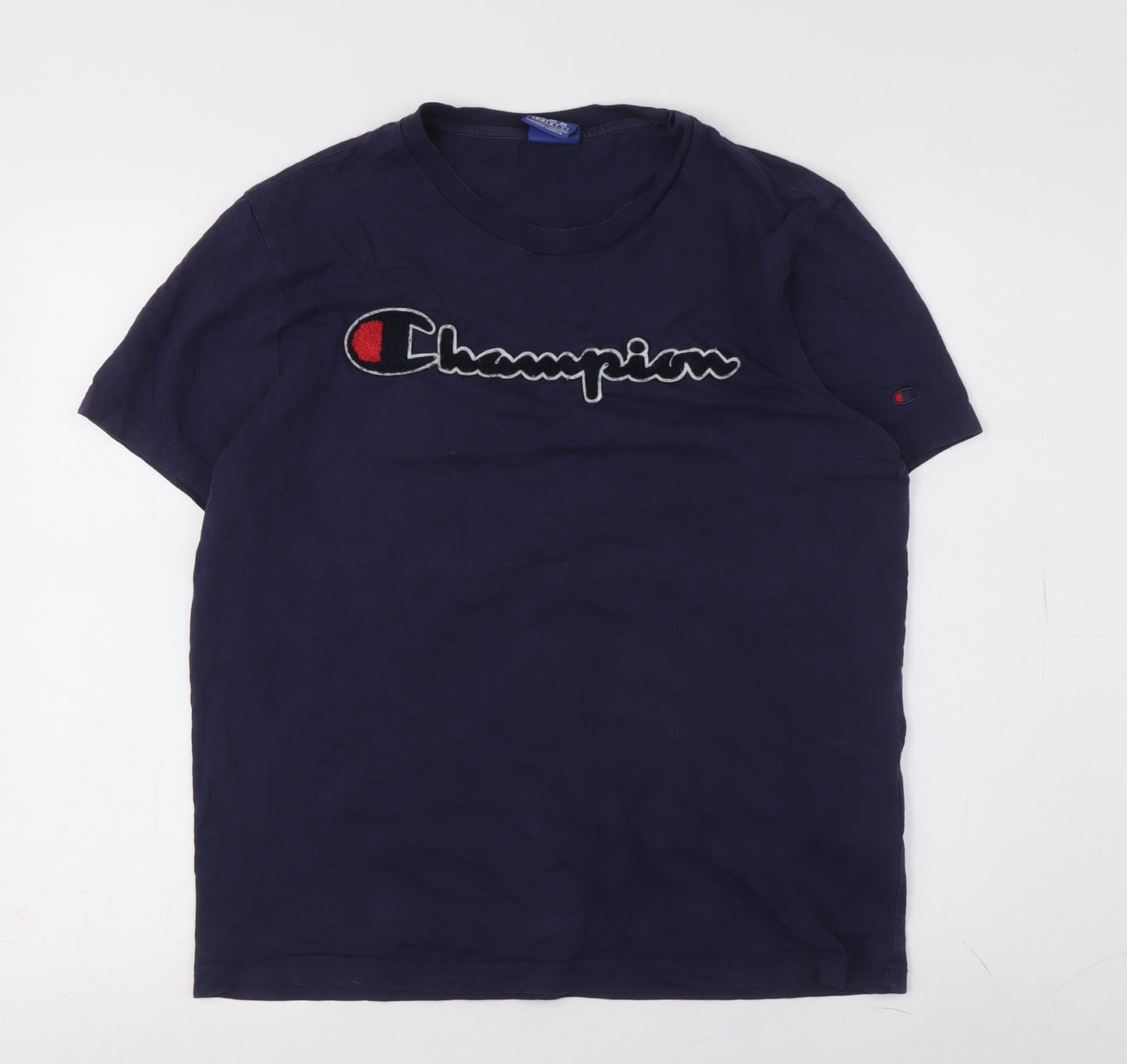 Champion Men's Blue Medium Crew Neck T-Shirt