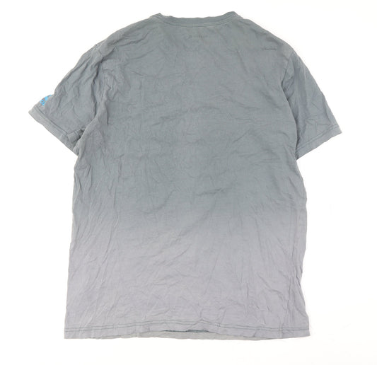 Reebok Men's Grey Graphic Print T-Shirt L