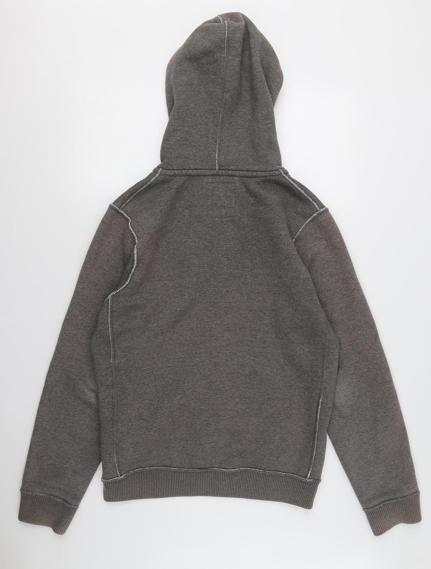 Jack & Jones Men's Grey Full Zip Hoodie, Size S